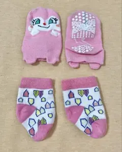 ベビー靴下 ピンク 9-14cm