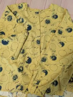 ☆値下げしました☆ LILASIC マスタードカラー　フルーツ柄 長袖シャツ