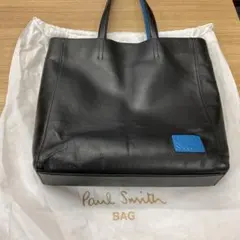美品！Paul Smith トートバッグ ブラック レザー　大容量収納　A4のサムネイル