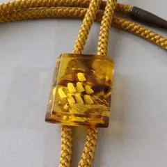 べっ甲 本鼈甲 インタリオ ループタイ 帆船