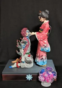 鬼滅の刃 猗窩座（狛治）と恋雪 海外限定 ガレージキット フィギュア
