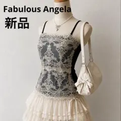 新品タグ付 Fabulous Angela 総レース刺繍ビスチェ風キャミ Mのサムネイル
