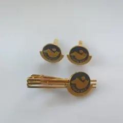 ゴールド ネクタイピン カフスボタンセット