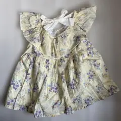 petit main フラワープリント ノースリーブワンピース 100