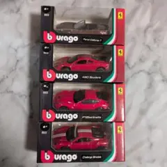 burago 1/64 Ferrari ミニカー 4台セットのサムネイル