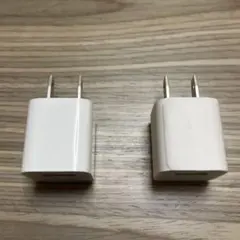純正Apple iPhone USB コンセントプラグACアダプタ（2個セット）