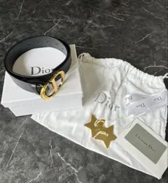 Dior ブラック レザー ベルトのサムネイル