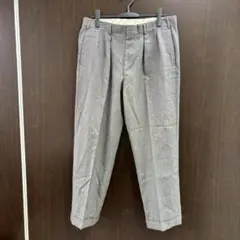 ★バーバリー　メンズ　ツータックパンツ　カシミヤ　グレー　上質 ウエスト滑り止め