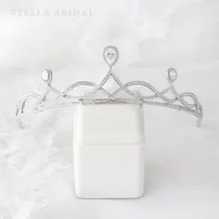 STELLA BRIDAL ティアラ ウェディング ティアラ フォンテーヌⅢ - メルカリ
