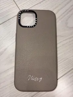 CASETiFY レザー調 iPhoneケース ベージュ