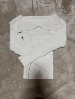 GRL オフショルダーリブニット