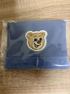 フェイラー オールドテディ　ワッペンポーチ　ライトブルー