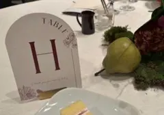 テーブルナンバー 結婚式 ハンドメイド 席札 A-P