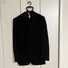 ミリオンテックスZ メンズ ブラックフォーマル ダブル6つボタン 礼服 
