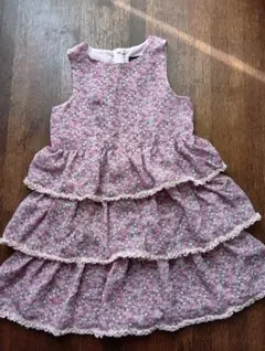 BeBe フラワープリント ノースリーブワンピース 120