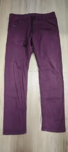 美品 DIESEL KROOLEY-NE 32 ディーゼル ジョグジーンズ 赤系