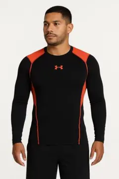 Under Armour 長袖シャツ ブラック/オレンジ未使用。