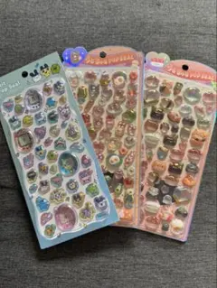 【正規品】うるちゅるポップシールお寿司、パン、プチドロたまごっち　セット