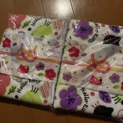 ハローキティ 和柄タオル 2枚セット
