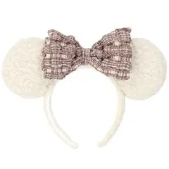Disney ディズニー カチューシャ ミニー リボン ピンク ボア 2025