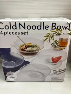 ★未使用品★スヌーピー　cold　noodle　bowl　皿　４枚セット　日本製のサムネイル