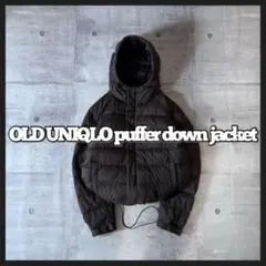 old uniqlo hooded puffer down jacket y2k
