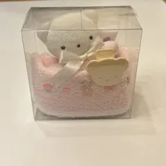 新品未開封 familiar クママスコット付きベビースタイギフトセット ピンク