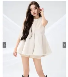 グレイル　GRL ファーベスト　ベスト　フリージア ペプラムファーベスト　新品