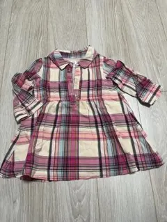 baby GAP チェック柄 シャツワンピース 18-24ヶ月