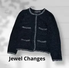 Jewel Changesユナイテッドアローズ ノーカラー　ジャケット　黒