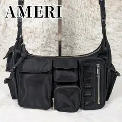 Ameri アメリ ミリタリー ショルダーバッグ 黒 斜め掛け レディースのサムネイル