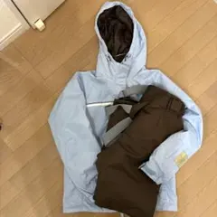 IGNIO スキーウェア 上下セット 水色 ブラウン