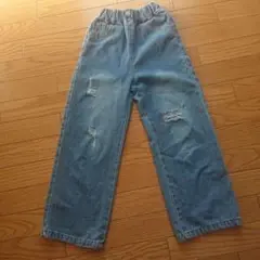 ライトブルー ワイドパンツ130