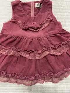 コーデュロイ　レトロワンピース　女の子 90年代