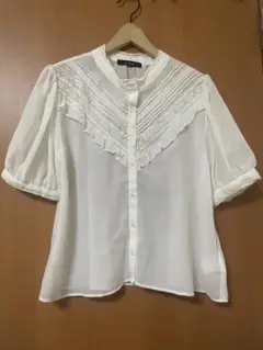 w closet レースフリルブラウス
