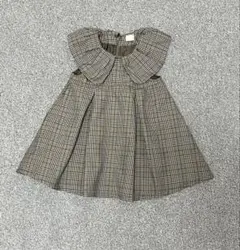 petit main チェック柄 ワンピース