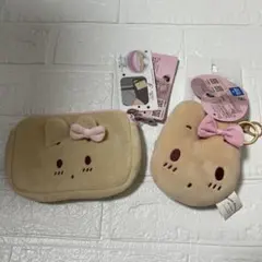 しまむら　青木美沙子　Sanrio マロンクリームチャーム　ポーチセット