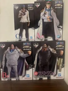 【新品未開封】 海軍一番くじフィギアフルセット（ガープ2種、アオキジ、コビー）