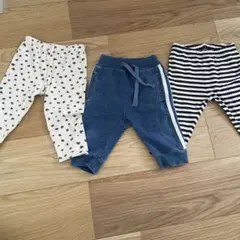 破格！ベビーパンツセット 80cm アニマル　ストライプ　ジーンズ　UNIQLO