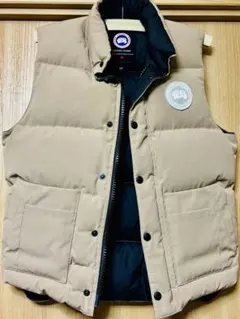 【激レア/別注】カナダグース ウィンザーベスト ホワイトラベル ベージュ XS