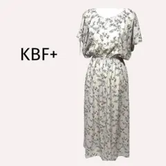 KBF+ ケービーエフ プラス レディース ワンピース 花柄 ベージュ 可愛いのサムネイル