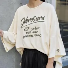 MONO-MART 前後2WAY ロゴ刺繍 半袖Tシャツ Mサイズ 新品タグ付きのサムネイル