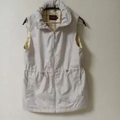 レディース　DECOY フード付きベージュベスト