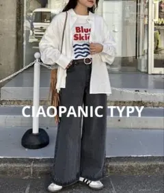 CIAOPANIC TYPY リネンレーヨンレギュラーシャツ　新品　シャツ　白
