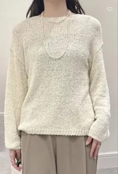【新品】ビューティ&ユース　テープヤーン ニットプルオーバー