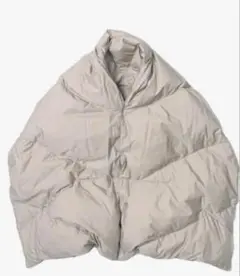 NANGA DOWN PONCHO MUFFLER MOCHA FREE