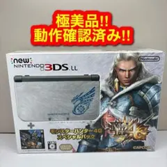 極美品 newニンテンドー3DSLL 本体 モンスターハンター スペシャル 