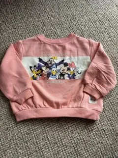 H&M ディズニー　ソフト裏起毛トレーナー　92