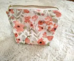 【ハンドメイド】花柄ポーチ