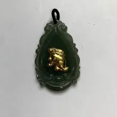 G05:K24/翡翠 彫刻 ペンダントトップ 猿 (十二支) G05:K24/翡翠 彫刻 ペンダントトップ 猿 (十二支) | Mercari
